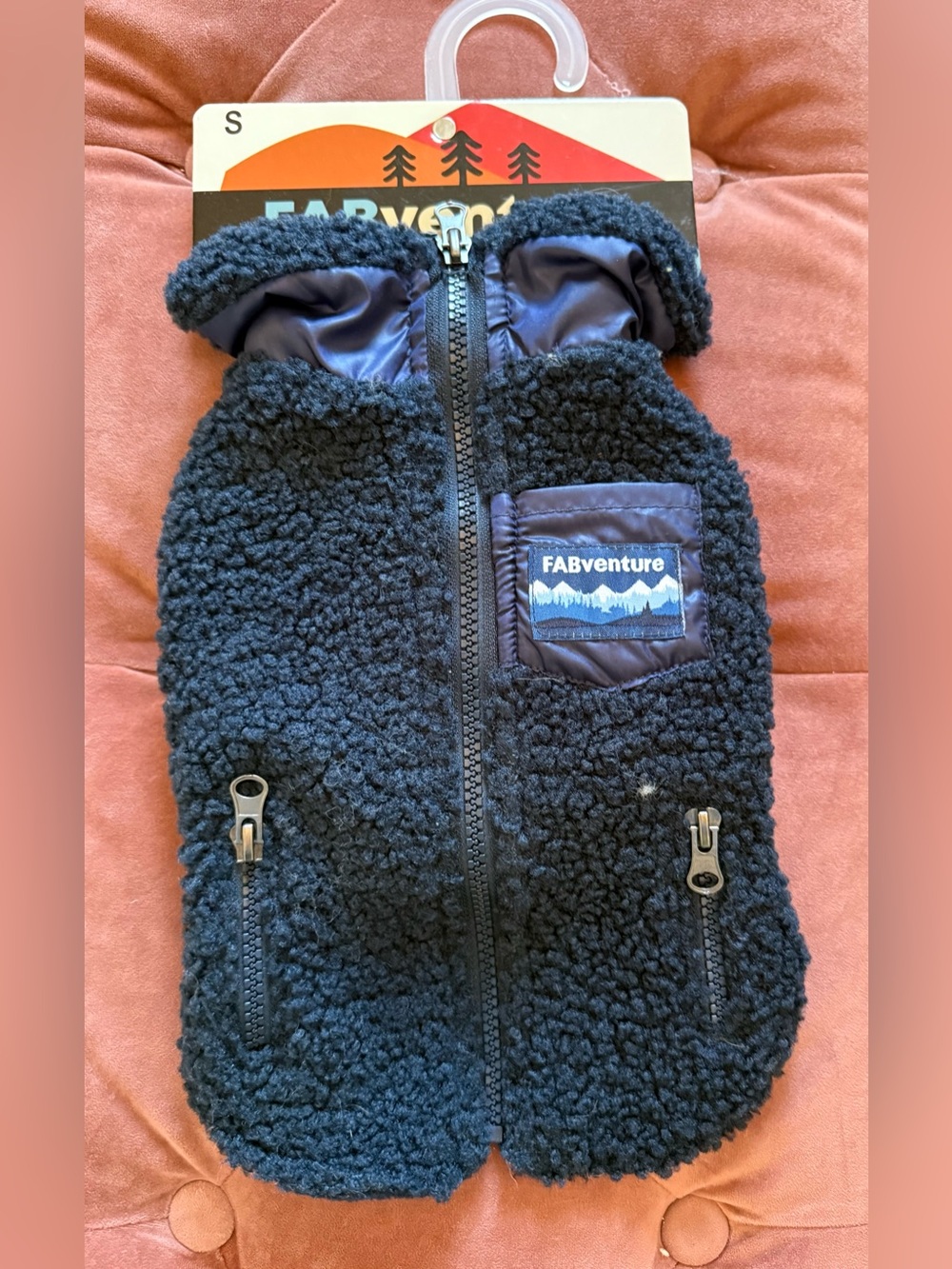 FABventure Navy  Dog Vest Size Small